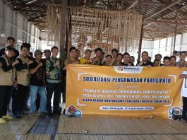 Bawaslu Kalsel Datangi Desa Ajung Ajak Masyarakat Hindari Money Politic Jelang Pilkada 2024