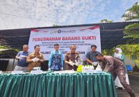 Sejumlah Barang Bukti Pengungkapan Tindak Pidana Selama 3 Bulan Terakhir Dimusnahkan oleh Kejari Balangan