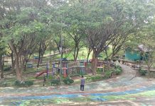 Banyak  Wahana Bermain Anak Loh di Taman Hijau Balangan