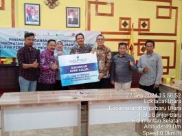 Bank Kalsel Dukung Pengembangan Budidaya Padi Apung di Kabupaten HSS