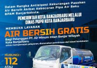 Air Bersih Gratis untuk Warga Banjarbaru, Cek di Sini