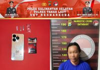 Kerap Edarkan Sabu, S Diringkus Polisi, Tersangka Lainnya Masih Diburu Polres Tanah Laut