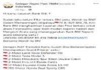 HUT ke-78 BNI Berhadiah Puluhan Mobil Mewah, Cek Faktanya di Sini