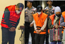 Tiba di Gedung KPK, Kadis PUPR Kalsel dan Tersangka Lain Digiring dengan Tangan Terborgol
