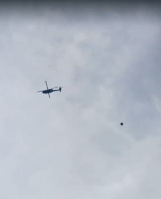 Heli Water Boombing Dikerahkan Padamkan Kebakaran Lahan Dekat SMK NU Ma'arif Martapura