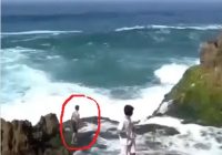 Ngeri, Detik-detik Siswa Digulung Ombak Besar Saat Berwisata di Pantai Kedung Tumpang