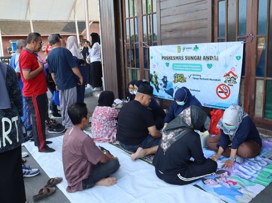 Dinkes Banjarmasin Gelar Promosi Kesehatan di Siring Menara Pandang