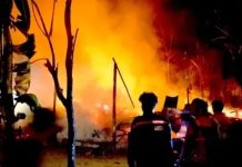 Dua Buah Rumah Terbakar di Desa Hariang Tabalong