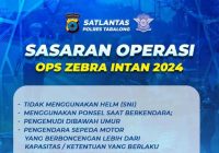 Operasi Zebra Intan : Polres Tabalong Rilis 11 Pelanggaran Sasaran