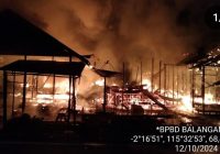 4 Rumah Terbakar di Desa Buntu Karau