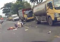 Pengendara Sepeda Motor Terkapar di Bati Bati