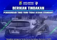 Plat Kendaraan Harus Sesuai Aturan di Operasi Zebra Intan Polres Tabalong