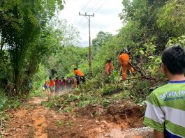 Longsor di Desa Malilingin HSS Tutupi Akses Jalan