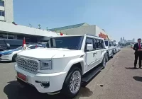 Melihat Mobil Maung "Garuda" Indonesia 1 yang Digunakan Prabowo Subianto Menuju Istana Merdeka