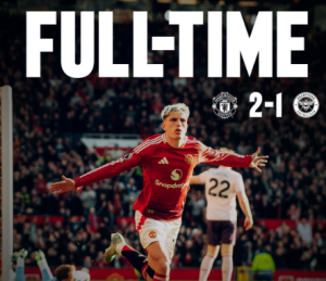 Hasil Manchester United vs Brentford
