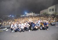 Ribuan Penonton Serbu Konser Bagindas di KPU Fest