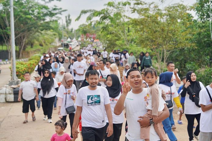 Fun walk KPU Balangan, Minggu 20 Oktober 2024. (wartabanjar.com - Alfi)