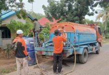 Desa Gunung Ulin Kekeringan, BPBD Banjar Kerahkan Lima Tandon Air