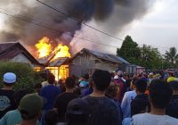 Api Berkobar Hebat di Bati-bati Tanah Laut Hanguskan Rumah Warga