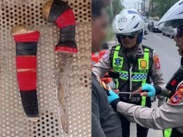 Tim Urai Macet Polres Banjarbaru Sita Sajam dari Pak Ogah yang Sedang Beroperasi