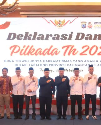 Wakapolda Kalsel Sampaikan Pesan Khusus ini Saat Hadiri Deklarasi Damai di Tabalong