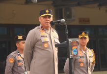 Wakapolda Kalsel Pimpin Apel Pagi di Polres Tabalong
