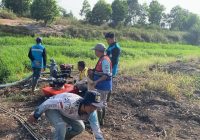 Dinas PUPR Kalsel Lakukan Pembasahan Lahan di Area Bandara