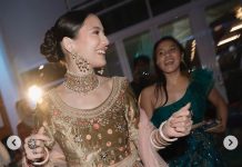 Cantiknya Pevita Pearce Jadi Pengantin Pakai Baju India Saat Malam Berinai