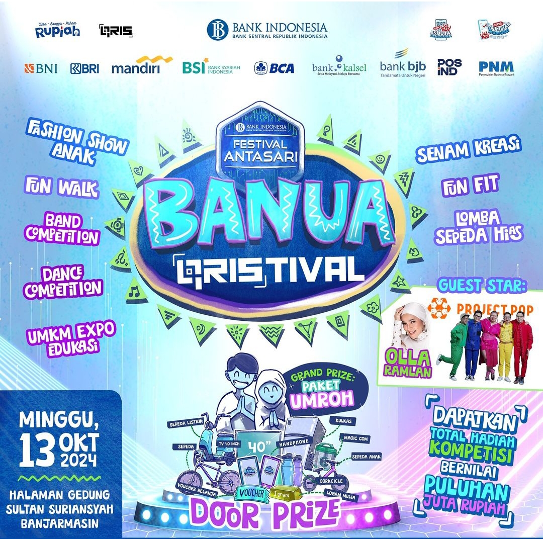 Bank Kalsel Umumkan Festival Antasari Banua QRIStival 2024 Diramaikan Olla Ramlan