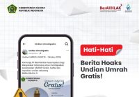 Viral di Facebook Undian Gratis Umrah dari Kemenag, Cek Fakta