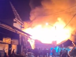 Pasar Kemakmuran Kotabaru Terbakar