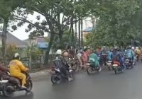 Pengendara Tergeletak di Jalan Veteran Banjarmasin