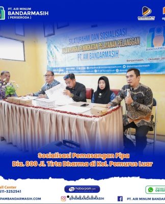 Tingkatkan Pelayanan ke Warga Banjarmasin, PTAM Bandarmasih Bakal Pasang Pipa Diameter 800 di Jalan Tirta Dharma