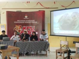 Sosialisasi KPU Balangan di SMAN 1 Tebing Tinggi, Kepsek Berikan Apresiasi
