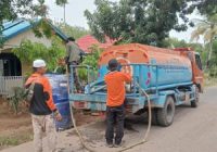 Alami Kekeringan Akibat Kemarau, BPBD Banjar Distribusikan dan Pinjamkan Tandon Penampungan Air Bersih ke 7 RT di Desa Gunung Ulin