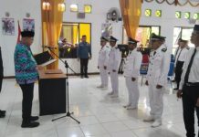 H Sayed Jafar Kukuhkan Masa Jabatan 5 Kades dan 27 Anggota BPD di Pulau Sembilan