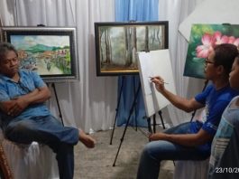 Para Pelukis Kotabaru Unjuk Kemampuan di Ajang Festival Akrab 2024