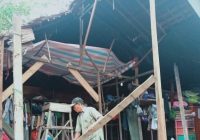 Dinas Sosial Kabupaten Banjar Bedah Rumah Tidak Layak Huni (Rutilahu) Milik Warga Tak Mampu di Desa Mangkalawat