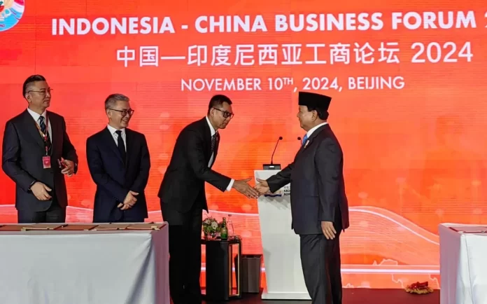 PLN dan dua perusahaan China tanda tangan kerja sama energi disaksikan Presiden Prabowo Subianto di Beijing. (wartabanjar.com - Ist. Dok PLN)