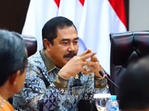 Agus Andrianto saat memberikan pengarahan kepada jajaran Kementerian Imigrasi dan Pemasyarakatan. (wartabanjar.com - Ist. Dok. IG Pribadi)