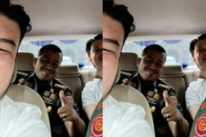 Foto Ivan Sugianto bersama seorang perwira menengah TNI berpangkat kolonel. (wartabanjar.com - Ist. @infokomando.official)