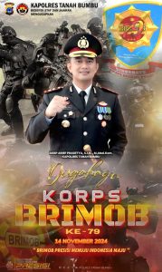 Kapolres Tanah Bumbu AKBP Arief Prasetya ucapkan HUT Korps Brimob