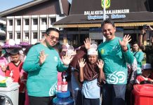 Peringatan Hari Kesehatan Nasional Ke-60, Dinkes Banjarmasin Gelar Upacara dan Lomba di Siring Pemko