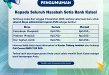 Biaya Administrasi PLN di Bank Kalsel Naik per 1 Desember 2024