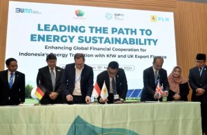 PT PLN (Persero) menjadi kerja sama dengan lima mitra internasional di ajan COP29 Azerbaijan. (wartabanjar.com - Ist. PT PLN)