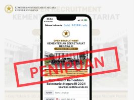 Waspada Modus Penipuan Rekruitmen Sekretariat Negara