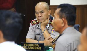 AKP Dadang Iskandar menjalani sidang kode etik Polri. (wartabanjar.com - Ist. Tribrata)