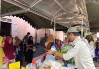 Walau Distributor Terbatas, Warga Desa Marias Tetap Ramai Serbu Pasar Murah Disperindag Balangan
