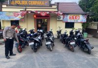 Razia Balapan Liar di Gubernuran Banjarbaru, Polsek Cempaka Sita 11 Kendaraan Roda 2