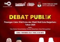 Live Streaming Debat Calon Walikota Banjarbaru Malam ini